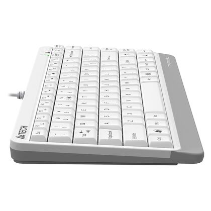 Купить Клавиатура A4Tech Fstyler FKS11, проводная, компактная, USB, белый, кабель 1,5 м (FKS11 WHITE) в Симферополе, Севастополе, Крыму