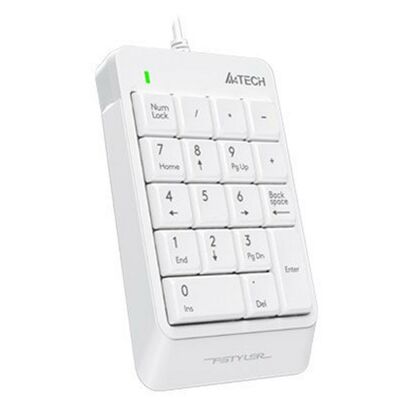 Купить Клавиатура A4Tech Fstyler FK13, проводная, числовой блок, USB, белый, кабель 0,7 м (FK13) в Симферополе, Севастополе, Крыму