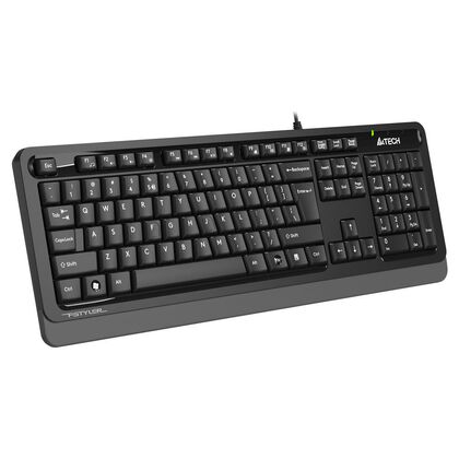Купить Клавиатура A4Tech Fstyler FKS10, проводная, классическая, USB, черный, кабель 1,5 м (FKS10 GREY) в Симферополе, Севастополе, Крыму