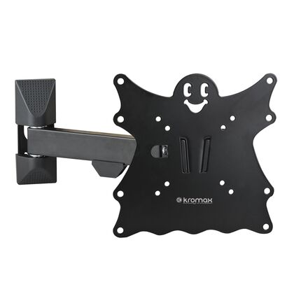 Крепление для ТВ наклонно-поворотное 20"-43" Kromax  нагрузка max 30 кг, наклон -5°/ +15°, поворот 180°, от стены 57-307 мм , чёрный (CASPER-203)