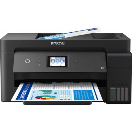 МФУ Epson L14150 [А4/ Струйная/ Цветная/ 38 стр.мин/ Дуплекс/ Односторонний ADF/ Факс/ Wi-Fi/ RJ-45/ USB 2.0] (C11CH96404)