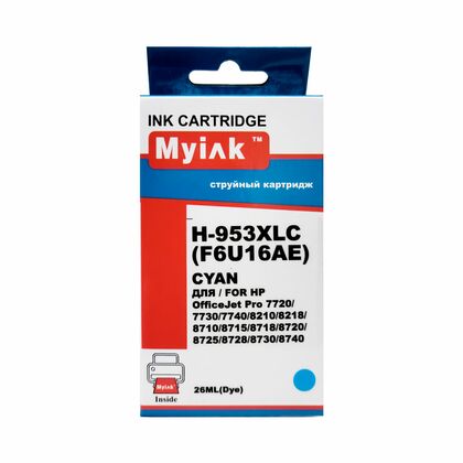 Картридж HP OJ F6U16AE (№953XL) Cyan Myink (OfficeJet Pro 8710/ 8715/ 8720/ 8730/ 8210/ 8725)