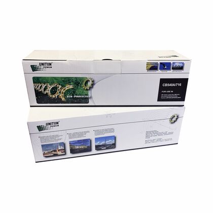 Картридж HP CB540A/ 716 Black Uniton Premium Green Line (Eco Protected) 2200стр. (CLJ CP 1215/  CM 1312/ Canon LBP-5050)