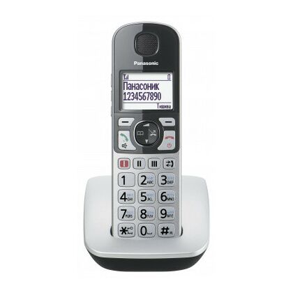 Телефон DECT Panasonic KX-TGE510RU серебристый