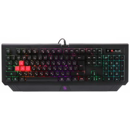 Клавиатура A4Tech Bloody B120N, проводная, игровая, USB, с подсветкой, черный (B120N)