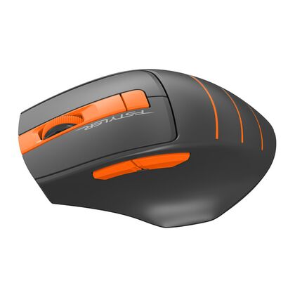 Мышь A4Tech Fstyler FG30 оптическая, беспроводная, USB, офисная, черный/ оранжевый (FG30 ORANGE)