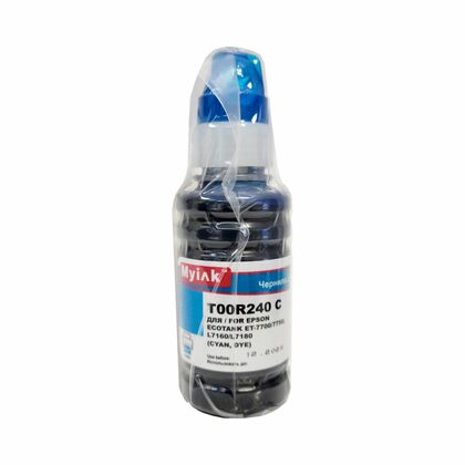 Чернила Epson EcoTank 106 (T00R240) ET-7700/ 7750/ L7160/ L7180 (70мл, cyan, Dye) MyInk