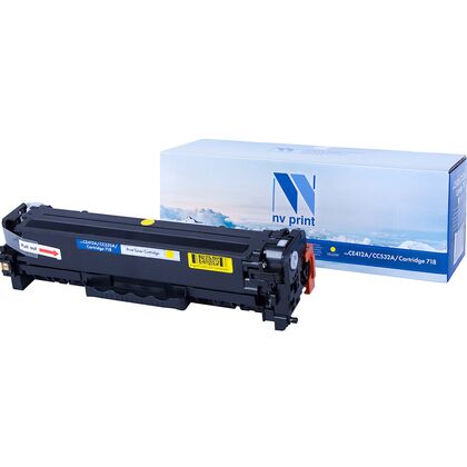 Картридж HP CLJ CE412A/ CC532A/ Canon 718 Yellow NV Print 2800cтр. (M351a/ M375nw/ M451dn/ M451dw/  Canon i-Sensys LBP-7200Cdn/ 7210Cdn/ 7660)