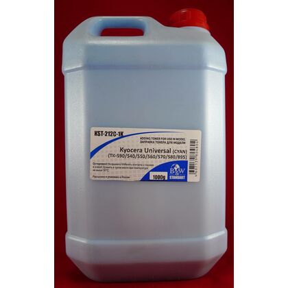 Тонер Kyocera TK-590 Cyan 1кг. фл. B&W Standart Tomoegawa Universal (TK-540/ 550/ 560/ 570/ 580/ 895)