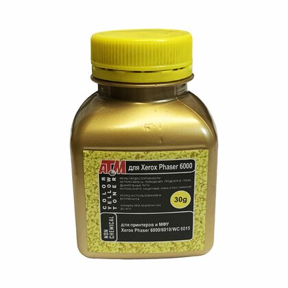Тонер Xerox Phaser 6000 Yellow 30г. фл. Gold ATM (Phaser 6010/ WC 6015)