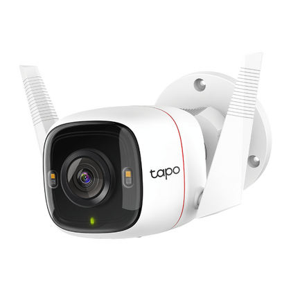 Видеокамера IP 4 Mp уличная TP-Link цилиндрическая, f: 3.18 мм, 2560*1440, ИК: 30 м, карта до 256 Gb, Да, микрофон (Tapo C320WS)