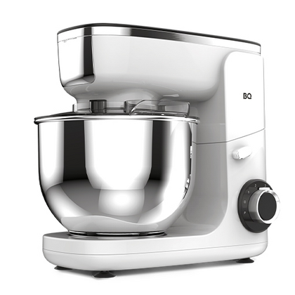 Миксер планетарный BQ MX340 белый (1800 Вт; скоростей - 6; обьем - 5 л; насадок - 3)