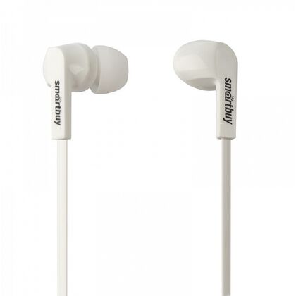 Проводные наушники Smartbuy PRIME, внутриканальные, jack 3.5 mm. белый (SBE-120)