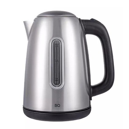 Чайник электрический BQ KT1822SW серебристый/ черный (2200 Вт, объем - 1.7 л, корпус: металлический)
