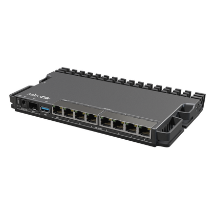 Роутер Mikrotik RB5009UPr+S+IN (7х1Гбит/ с, 1х2.5Гбит/ с, 1хUSB 3.0, 8хPOE (130 Вт), 1xSFP+) RB5009UPr+S+IN