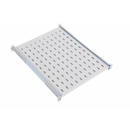 Полка 19" 1U выдвижная, (Ш420xВ43,5xГ620мм, нагрузка до 30 кг), серая (ТСВ-62)