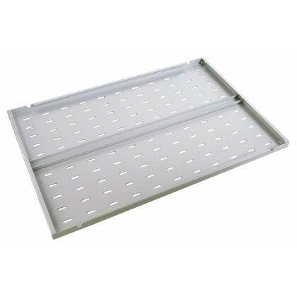 Полка 19" 1U стационарная (Ш496xВ25xГ750мм, нагрузка до 100 кг), серая (СВ-75У)