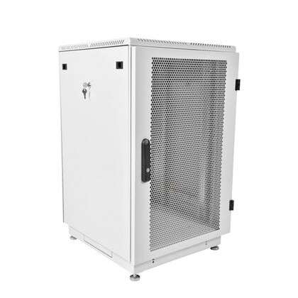 Шкаф напольный телекоммуникационный 19" 27U, Ш600*В1360*Г800, передняя дверь - перфорация, серый (ШТК-М-27.6.8-44АА)