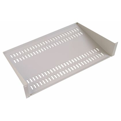 Полка консольная 19" 2U (Ш483xВ89xГ200мм, нагрузка до 15 кг), серая (МС-20)