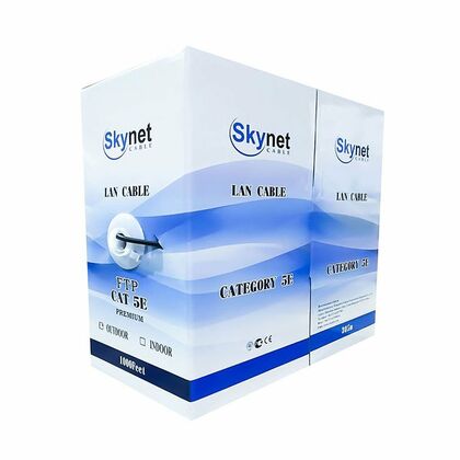 Кабель Cu FTP, Внутренний, 4x2x0.46, бухта 305м., Cat5e, SkyNet (CSL-FTP-4-CU)