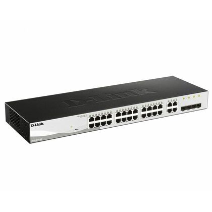 Управляемый коммутатор 28 порта D-Link DGS-1210-28 (24х1Гбит/ с, 4хRJ45/ SFP) 2 уровня