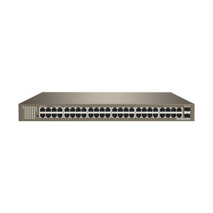 Неуправляемый коммутатор 50 портов Tenda TEG1050F ( 48x1Гбит/ с, 2xSFP) корпус - металл