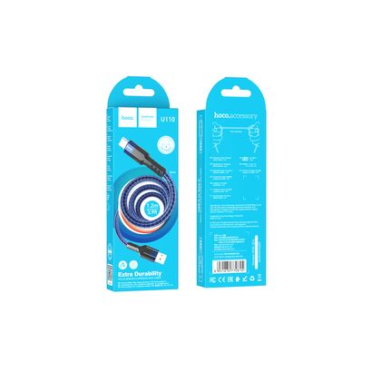 Кабель HOCO USB Type-C U110a (1м. Синий)