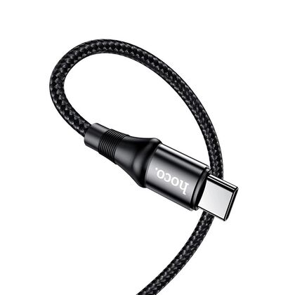 Кабель HOCO USB Type-C X50 Type-C to Type-C Exquisito 100W (1м. Черный)