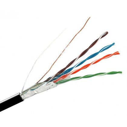Кабель Cu FTP, Внешний, 4x2x0.48, бухта 305м., Cat5e, Suprlan Standard, СКО (01-1028-1)