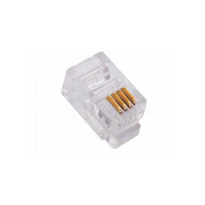 Коннектор RJ-11 4P4C телефонный Suprlan(10-0229) упаковка 100шт