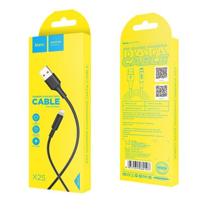 Кабель HOCO Lightning X25i Soarer (1м. USB 2.0. Черный)