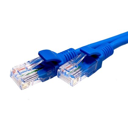 Патч-корд UTP-RJ-45, медь, 1 м, Cat5E, SUPRLAN, синий (10-0147)