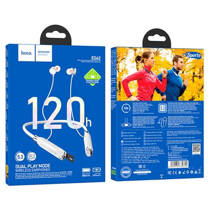 Беспроводные наушники HOCO ES62 Pretty , Bluetooth. серый (6931474770745)