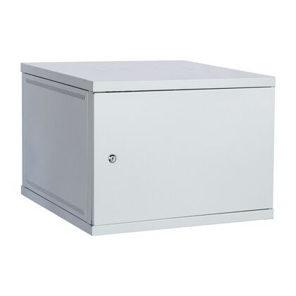 Шкаф настенный телекоммуникационный 19" 15U, Ш600*В730*Г600, передняя дверь стекло, металл (05-0107)