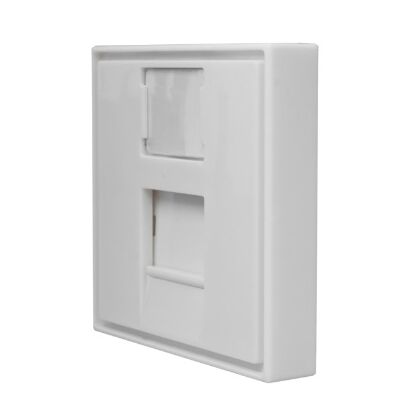 Лицевая панель 1 порт (45х45, Keystone, шторка) (10-0304)