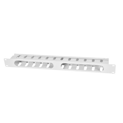 Организатор кабельный 19" 1U, металлический с крышкой, серый (ГКЗ-1U)
