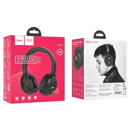 Беспроводные наушники HOCO W33 Art, Bluetooth, накладные, черный (6931474755070)