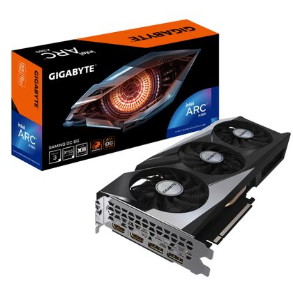 Видеокарта PCI-e: Intel Arc A380 Gigabyte (6Gb, GDDR6, 96 bit, 1*HDMI, 3*DP) GV-IA380GAMING OC-6GD