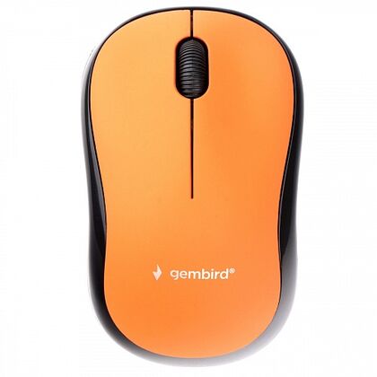 Мышь Gembird MUSW-275 оптическая, беспроводная, USB, офисная, оранжевый (MUSW-275)