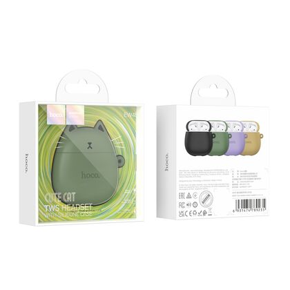 TWS наушники HOCO EW45 True, Bluetooth, вкладыши, зеленый (6931474789235)