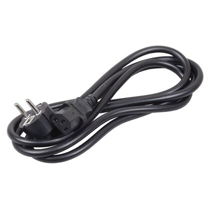 Кабель питания EURO - C13 ITK, 2м, 10А, 2300Вт, черный (PC-C13D-2M)