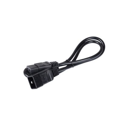 Кабель питания С20 - С19 ITK, 2м, 10А, 2300Вт, черный (PC-C19C20-2M)