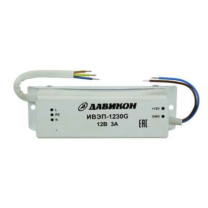 Блок питания Давикон импульсный (AC160-242V /  DC 12.5V /  3.5А) ИВЭП-1230G