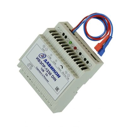 Бесперебойный блок питания Давикон импульсный (AC160-242V /  DC12-14V /  3.5) ИВЭПР-1230DIN
