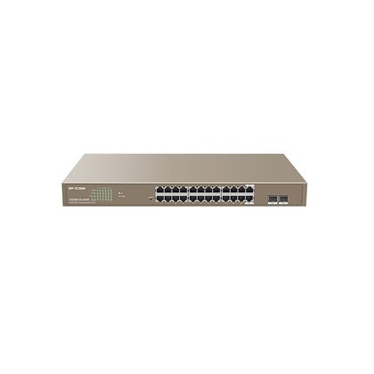 Управляемый PoE-коммутатор 26 портов Tenda TEG3326P-24-410W (24х1Гбит/ с, 2хSFP, 24хPoE, PoE‑бюджет 370 Вт) 2 уровня