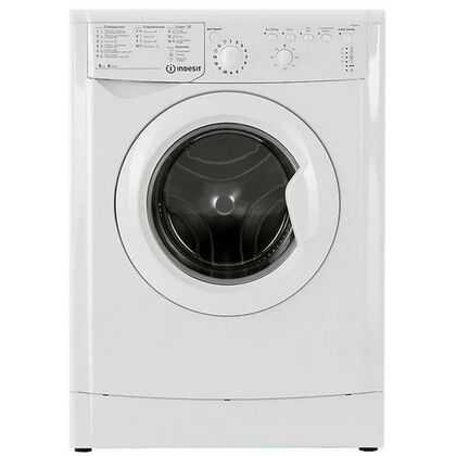 Стиральная машина фронтальная Indesit IWSB 5085 белый ( стирка - 5 кг, отжим - 800 об/ мин, глубина - 42 см)