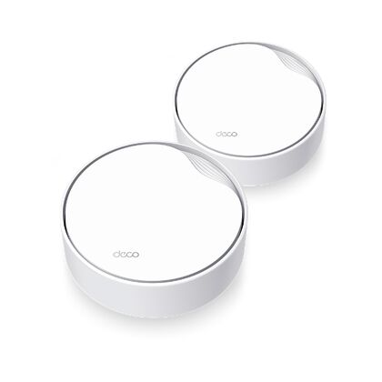 Wi-Fi Mesh система TP-Link Deco X50-PoE(2-pack) ( 2.4 ГГц 574 Мбит/ с, 5 ГГц 2402 Мбит/ с, 1х1Гбит/ с, 1х2.5Гбит/ с) Deco X50-PoE(2-pack)