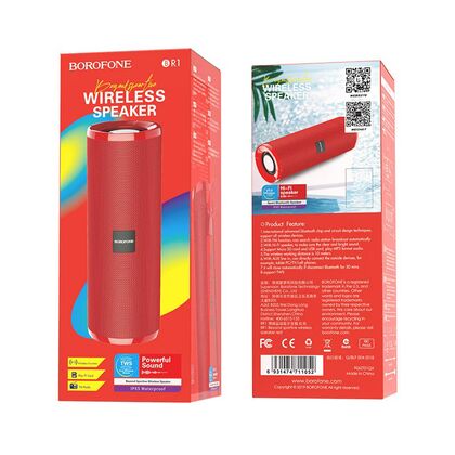 Портативная колонка Borofone BR1 Beyond 10W, красный, BT, miniJack 3.5, USB, FM приемник, Пластик (6931474711052)