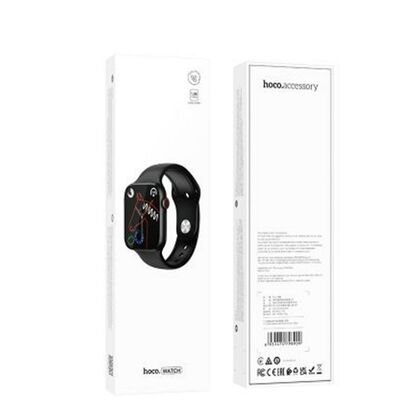Умные часы HOCO Y12. 240x282, 220 mAh. Черный (поддержка звонков)