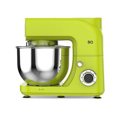 Миксер планетарный BQ MX621 зеленый (1600 Вт; скоростей - 6; обьем - 5 л; насадок - 3)